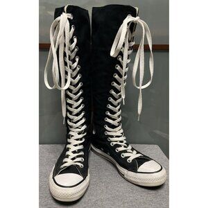 Converse Chuck Taylor All Star XX-Hi Knee-High Vintage Y2K Black & White W 6 M 4